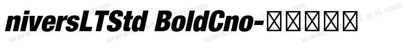 niversLTStd BoldCno字体转换